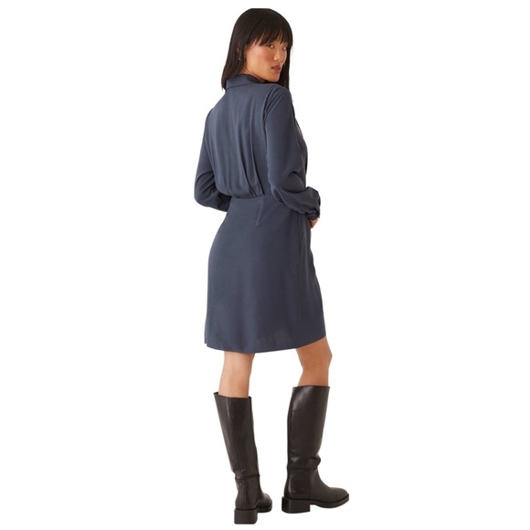 Frank & Oak - NWT Dark Blue The Long Sleeve Dress - Picture 3 of 14